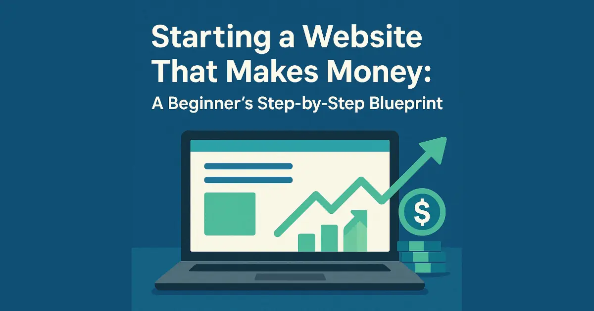 Starting a Website That Makes Money - A Beginners Step-by-Step Blueprint